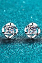 Load image into Gallery viewer, It&#39;s Your Day Moissanite Rhodium-Plated Stud Earrings
