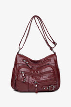 Load image into Gallery viewer, Multi-Pocket PU Leather Crossbody Bag
