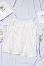 Load image into Gallery viewer, Eyelet Layered Cold-Shoulder Top
