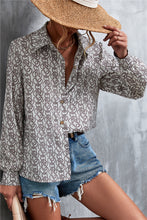 Load image into Gallery viewer, Printed Button Down Long Sleeve Shirt
