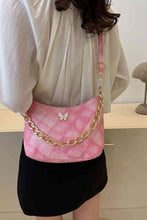 Load image into Gallery viewer, Butterfly Decor PU Leather Shoulder Bag

