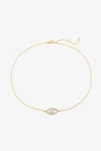 Load image into Gallery viewer, Evil Eye Pendant Gold Plated Chain Necklace
