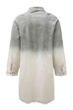 Load image into Gallery viewer, Two-Tone Raw Hem Denim Dress
