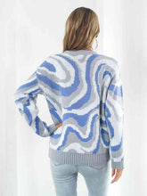 Load image into Gallery viewer, Round Neck Dropped Shoulder Sweater
