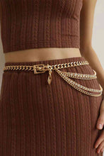 Load image into Gallery viewer, Rhinestone Decor Metal Chain Belt
