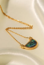 Load image into Gallery viewer, Stainless Steel Semi Circle Pendant Necklace
