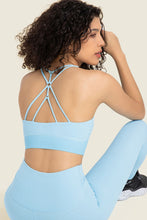 Load image into Gallery viewer, Feel Like Skin Racerback Halter Neck Sports Bra
