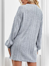 Load image into Gallery viewer, Round Neck Dropped Shoulder Mini Dress
