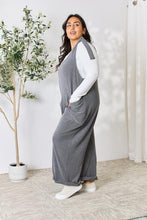 Load image into Gallery viewer, Celeste Full Size Ribbed Tie Shoulder Sleeveless Ankle Overalls
