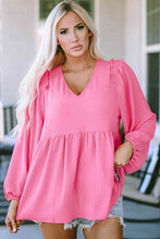 Load image into Gallery viewer, V-Neck Babydoll Top
