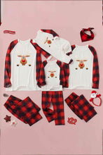 Load image into Gallery viewer, Rudolph Graphic Long Sleeve Top and Plaid Pants Set
