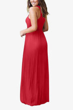 Load image into Gallery viewer, Round Neck Sleeveless Dress with Pockets
