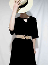 Load image into Gallery viewer, Geometric Buckle Elastic Wide Belt
