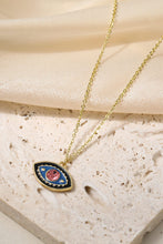 Load image into Gallery viewer, Evil Eye Pendant Gold Plated Chain Necklace
