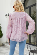 Load image into Gallery viewer, Applique Frill Trim Gathered Detail Blouse
