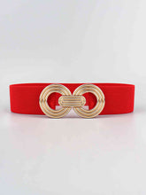 Load image into Gallery viewer, Geometric Buckle Elastic Wide Belt
