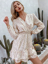 Load image into Gallery viewer, Polka Dot Layered Surplice Dress
