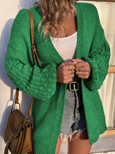 Load image into Gallery viewer, Open Front Cable-Knit Cardigan
