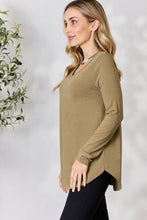 Load image into Gallery viewer, Zenana Full Size V-Neck Long Sleeve T-Shirt
