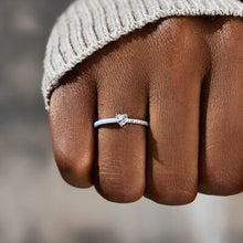 Load image into Gallery viewer, Heart Shape Inlaid Zircon Enamel Ring

