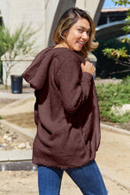 Load image into Gallery viewer, Teddy Hooded Jacket with Pockets
