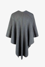 Load image into Gallery viewer, Surplice Neck Pom-Pom Trim Poncho
