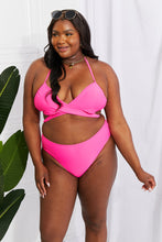 Load image into Gallery viewer, Marina West Swim Summer Splash Halter Bikini Set in Pink
