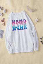 Load image into Gallery viewer, MAMA Gradient Graphic Dropped Shoulder Sweatshirt
