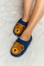 Load image into Gallery viewer, Melody Teddy Bear Print Plush Slide Slippers
