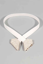 Load image into Gallery viewer, Rhinestone Heart Buckle Elastic Belt
