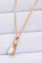 Load image into Gallery viewer, Opal Pendant 925 Sterling Silver Chain-Link Necklace
