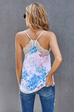 Load image into Gallery viewer, Tie-Dye Lace Trim Cami

