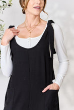 Load image into Gallery viewer, Celeste Full Size Ribbed Tie Shoulder Sleeveless Ankle Overalls
