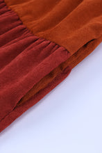 Load image into Gallery viewer, Color Block Square Neck Tiered Dress
