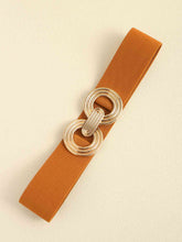 Load image into Gallery viewer, Geometric Buckle Elastic Wide Belt
