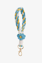 Load image into Gallery viewer, Floral Braided Wristlet Key Chain
