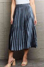 Load image into Gallery viewer, Ninexis Accordion Pleated Flowy Midi Skirt
