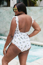 Load image into Gallery viewer, Marina West Swim Float On Ruffle Faux Wrap One-Piece in Daisy Cream
