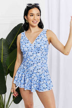 Load image into Gallery viewer, Marina West Swim Full Size Clear Waters Swim Dress in Blue
