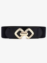 Load image into Gallery viewer, Geometric Buckle Elastic Wide Belt
