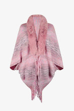 Load image into Gallery viewer, Open Front Fringe Hem Poncho
