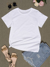 Load image into Gallery viewer, Round Neck Short Sleeve T-Shirt
