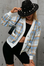 Load image into Gallery viewer, Plaid Button Down Jacket with Pockets
