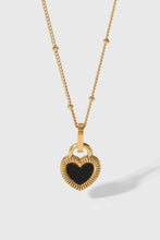 Load image into Gallery viewer, Contrast Heart Pendant Necklace
