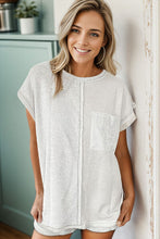 Load image into Gallery viewer, Pocketed Round Neck Top and Shorts Set
