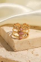 Load image into Gallery viewer, Triple-Layered Stainless Steel Open Ring
