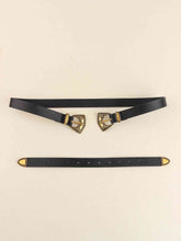Load image into Gallery viewer, Double Buckle PU Leather Belt
