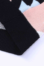 Load image into Gallery viewer, Geometric Button Down Dropped Shoulder Cardigan
