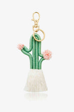 Load image into Gallery viewer, Cactus Keychain with Fringe
