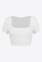Load image into Gallery viewer, Square Neck Ribbed Crop Top
